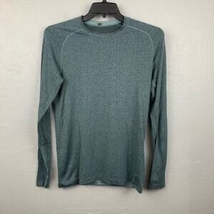 Lululemon Long Sleeve Shirt Mens Small Blue Black Pullover Athleisure Tops